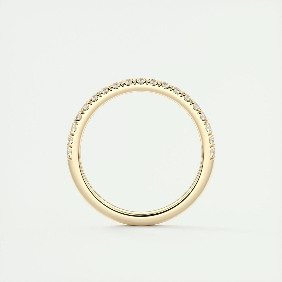 0.38ct Round EF- VVS Lab Grown Diamond Half Eternity Wedding Band