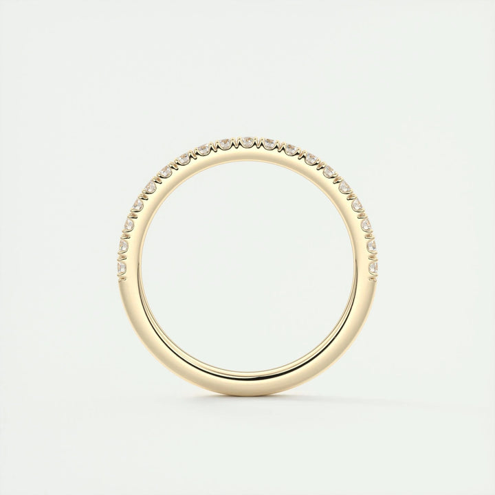 0.38ct Round EF- VVS Lab Grown Diamond Half Eternity Wedding Band