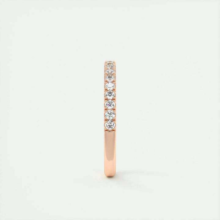 0.38ct Round EF- VVS Lab Grown Diamond Half Eternity Wedding Band