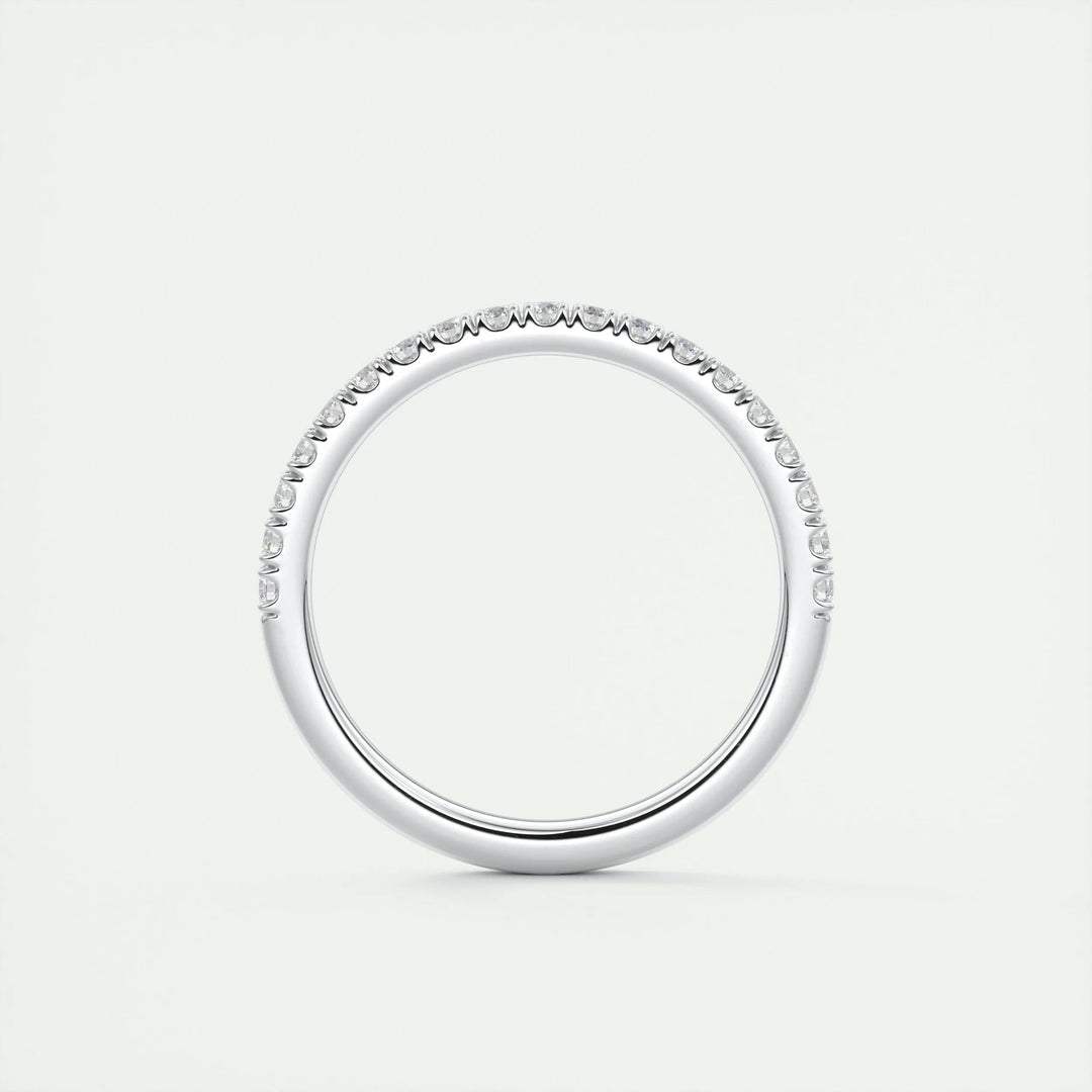 0.38ct Round EF- VVS Lab Grown Diamond Half Eternity Wedding Band