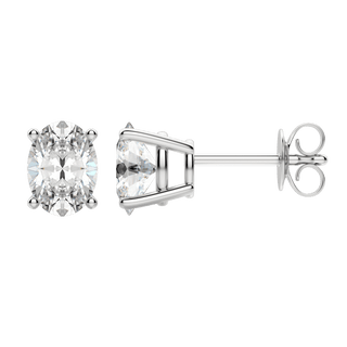 0.50CT - 2.0CT Oval Solitaire F-VS Lab Grown Diamond Earrings