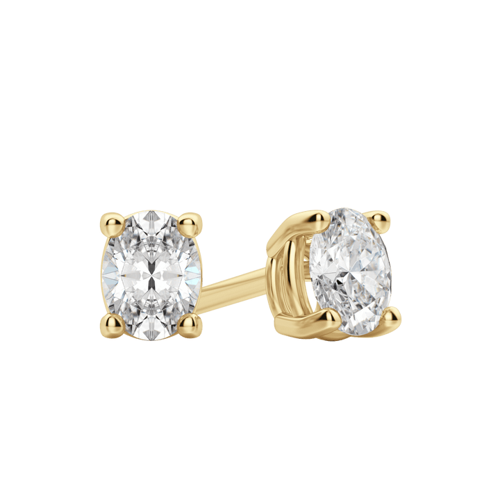 0.50CT - 2.0CT Oval Solitaire F-VS Lab Grown Diamond Earrings