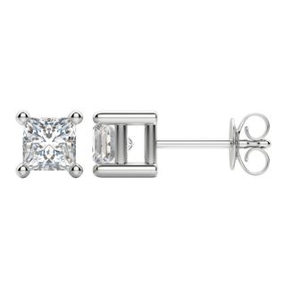 0.50CT - 2.0CT Princess Solitaire F-VS Lab Grown Diamond Earrings