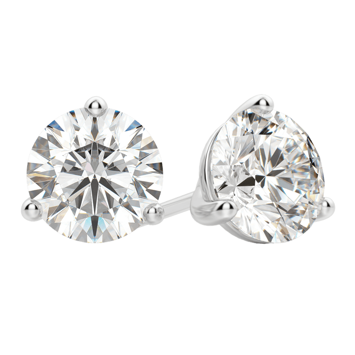 0.50CT - 4.0CT Round Solitaire F-VS Lab Grown Diamond Earrings