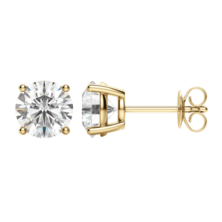 0.50CT - 4.0CT Round Solitaire F-VS Lab Grown Diamond Earrings