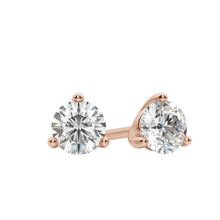 0.50CT - 4.0CT Round Solitaire F-VS Lab Grown Diamond Earrings