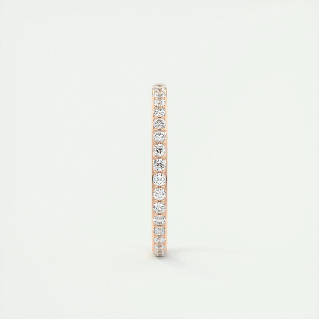 0.74CT Round EF- VVS Lab Grown Diamond Full Eternity Wedding Band