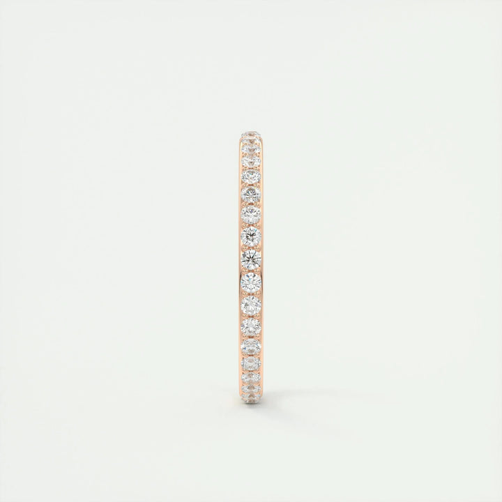 0.74CT Round EF- VVS Lab Grown Diamond Full Eternity Wedding Band