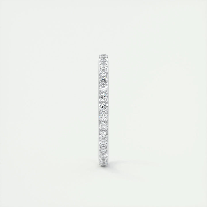 0.74CT Round EF- VVS Lab Grown Diamond Full Eternity Wedding Band