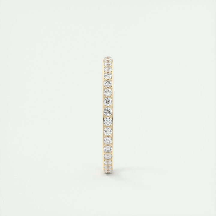 0.74CT Round EF- VVS Lab Grown Diamond Full Eternity Wedding Band