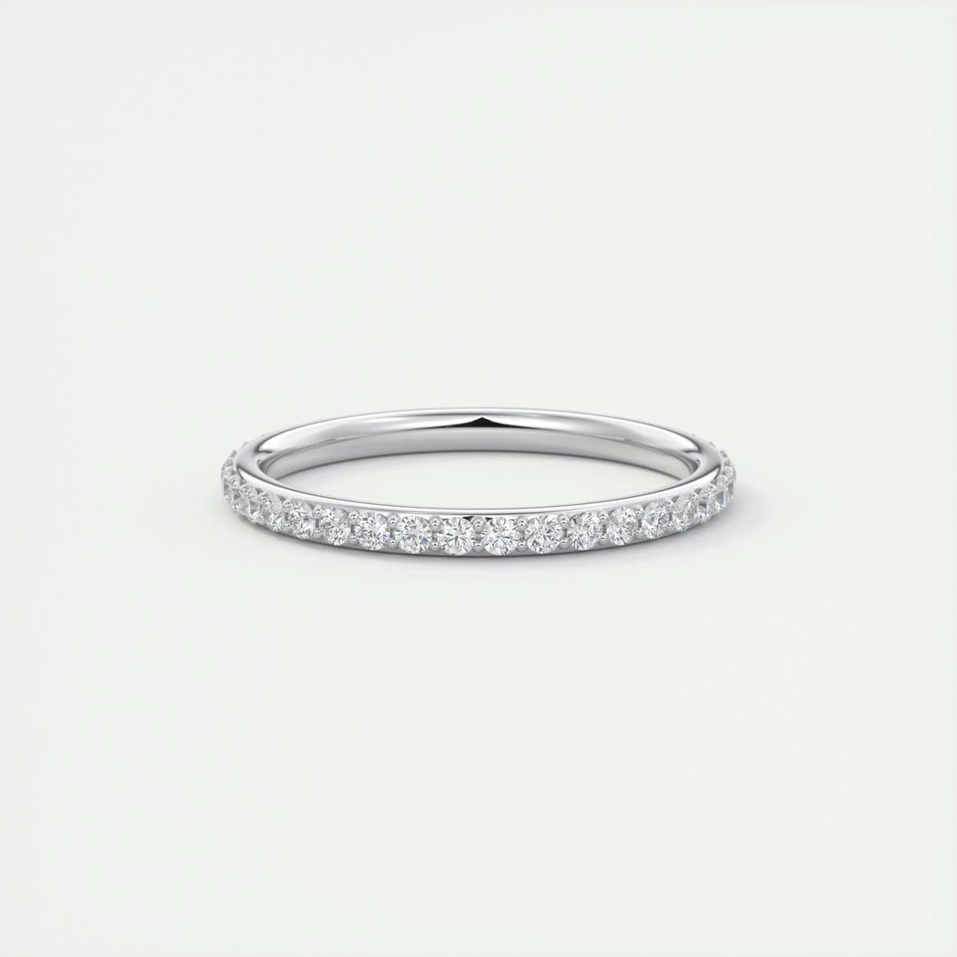 0.74CT Round EF- VVS Lab Grown Diamond Full Eternity Wedding Band
