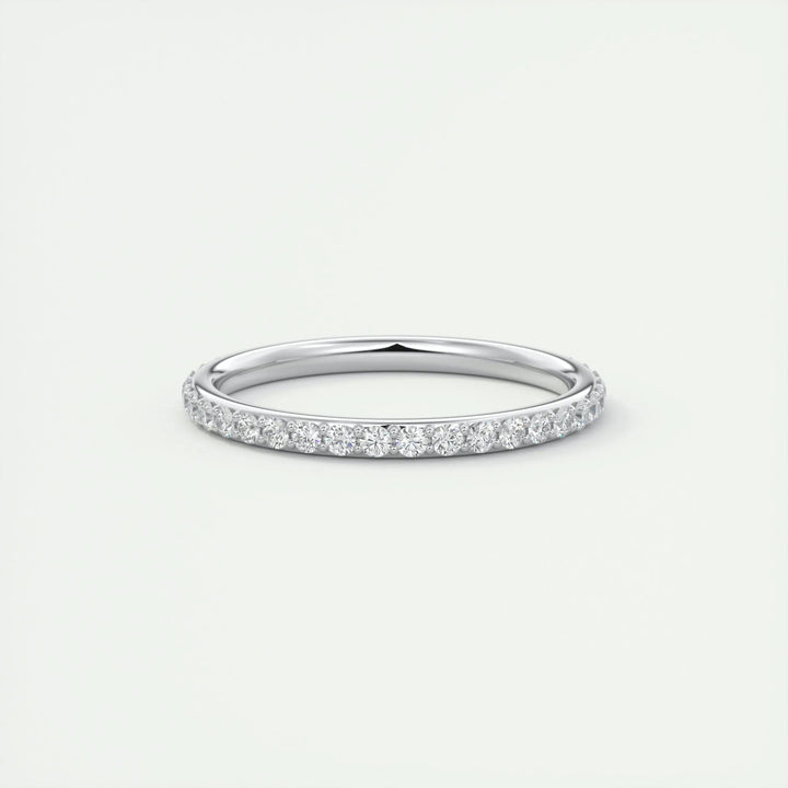 0.74CT Round EF- VVS Lab Grown Diamond Full Eternity Wedding Band