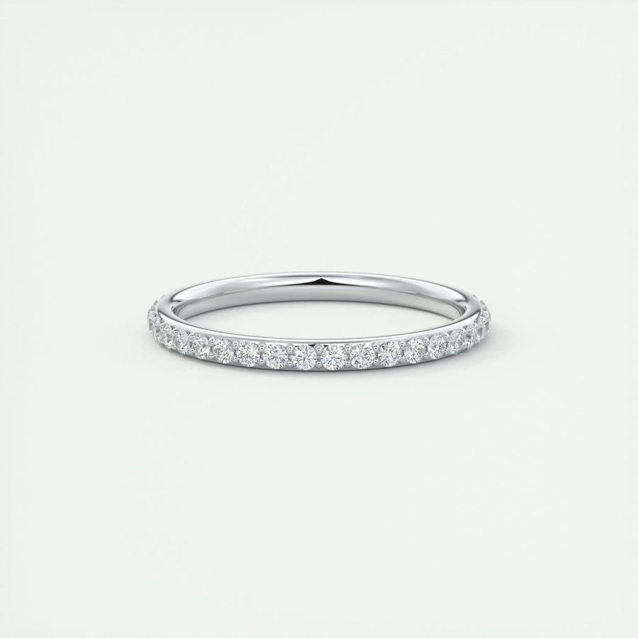 0.74CT Round EF- VVS Lab Grown Diamond Full Eternity Wedding Band