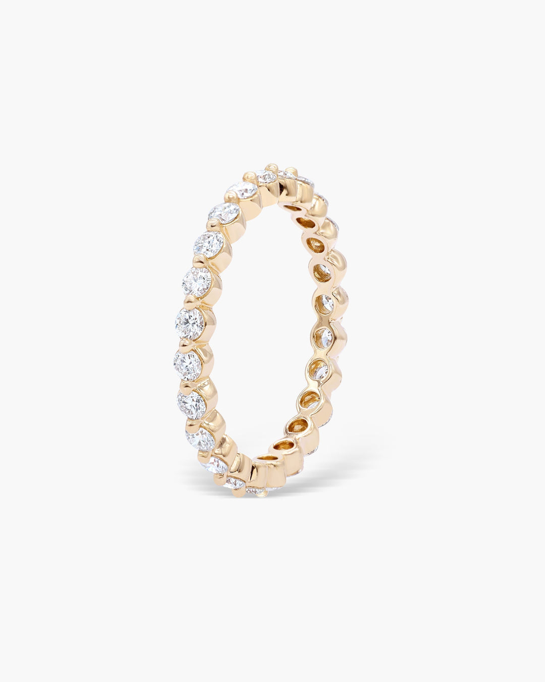 0.74ct Bezel Round EF- VVS Lab Grown Diamond Full Eternity Wedding Band