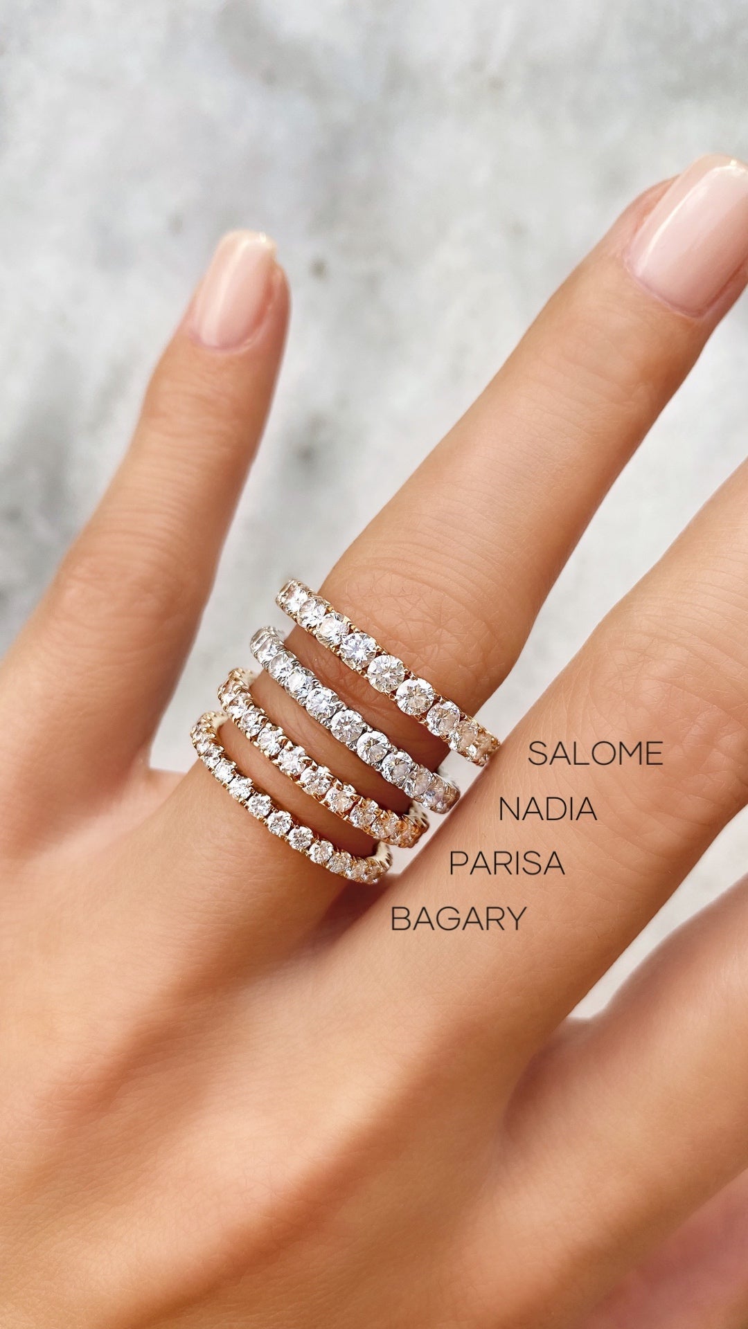 0.7CT Round Shaped Lab Grown Diamond Full Eternity Wedding Band