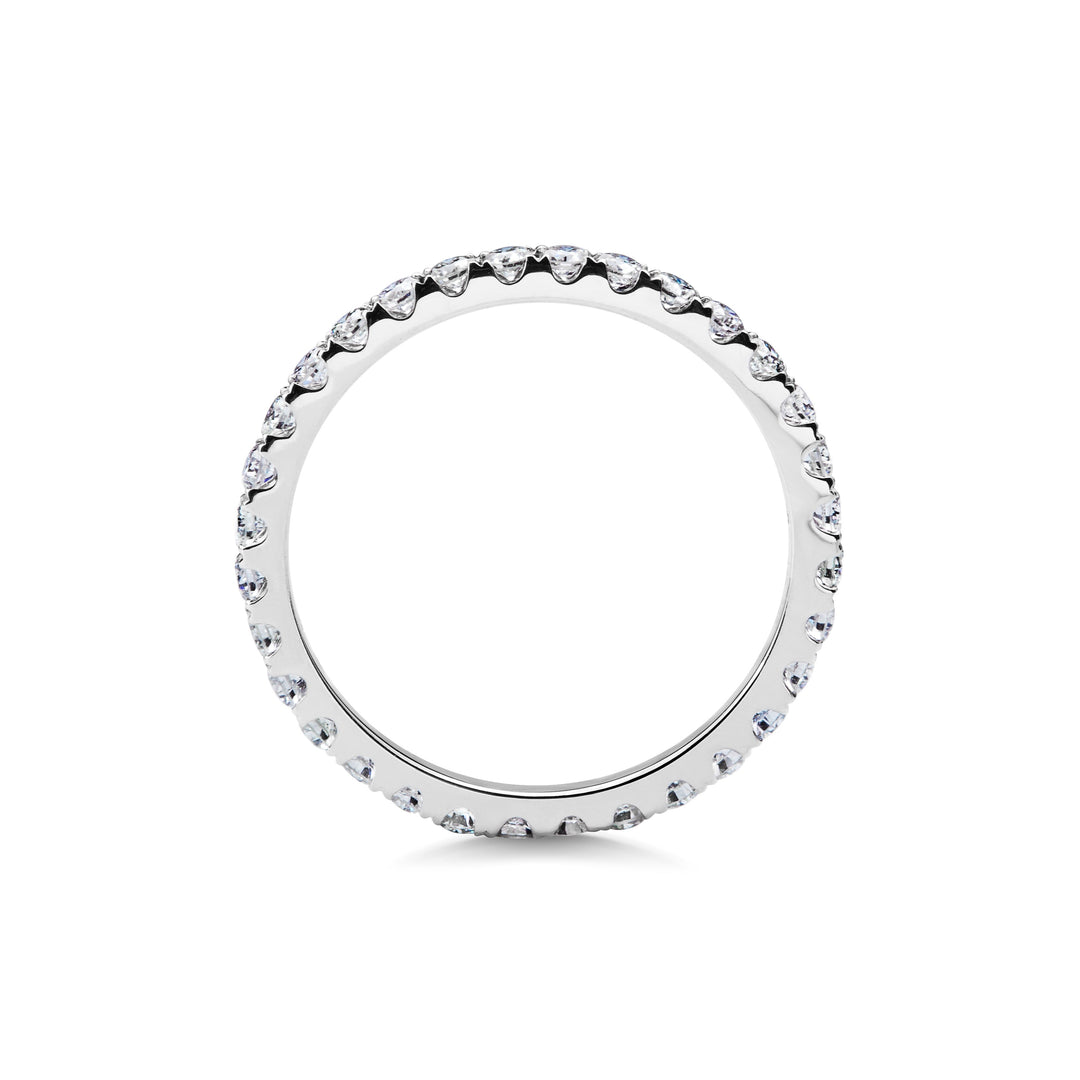 0.7CT Round Shaped Lab Grown Diamond Full Eternity Wedding Band