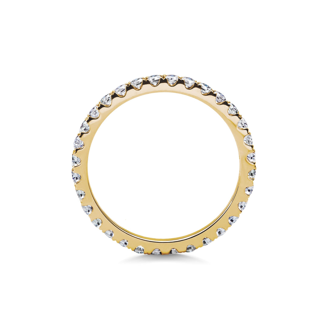 0.7CT Round Shaped Lab Grown Diamond Full Eternity Wedding Band