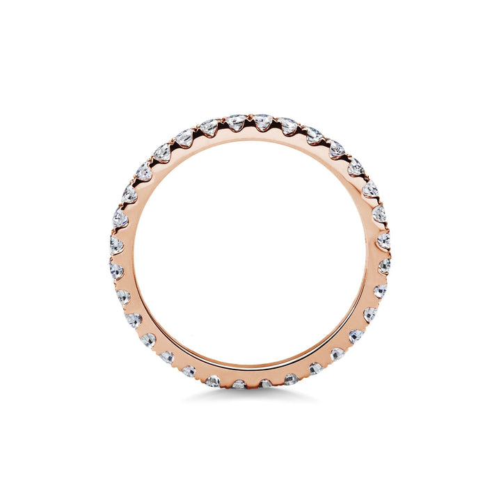 0.7CT Round Shaped Lab Grown Diamond Full Eternity Wedding Band