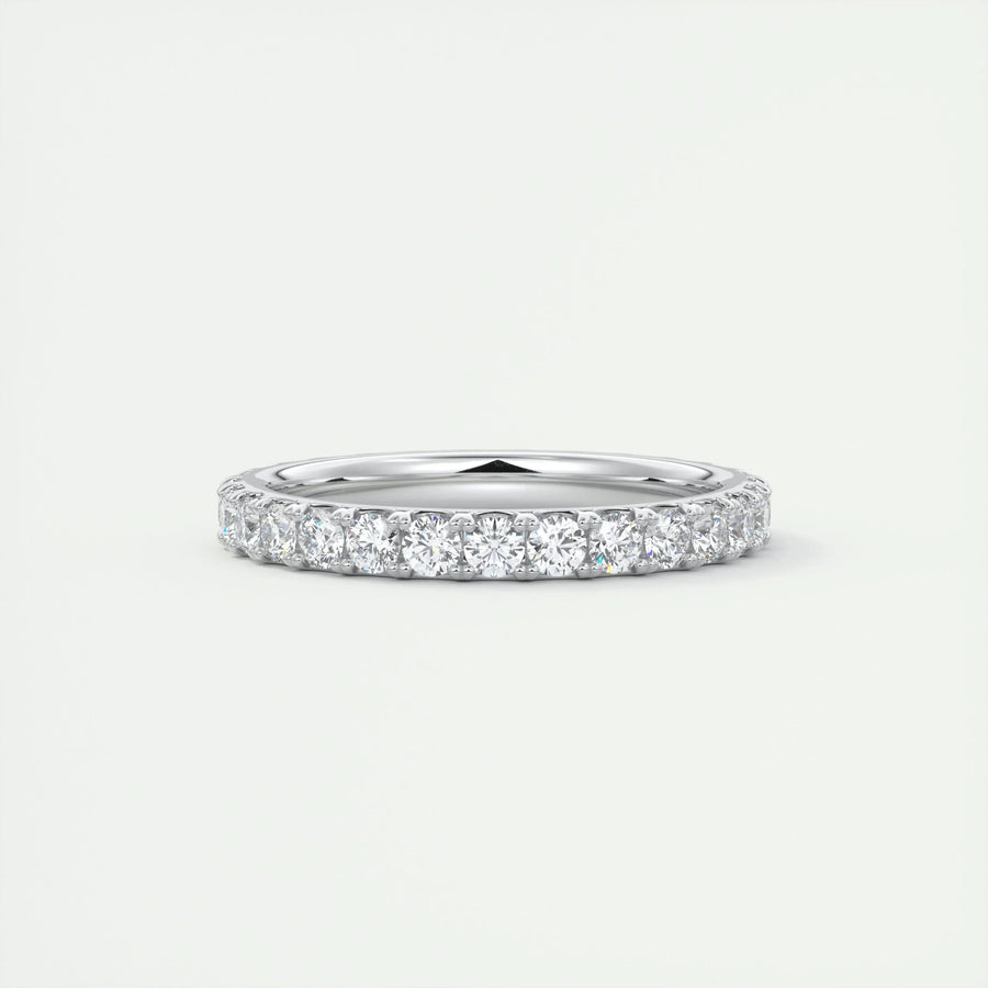 0.84CT Round EF- VVS Lab Grown Diamond Full Eternity Wedding Band
