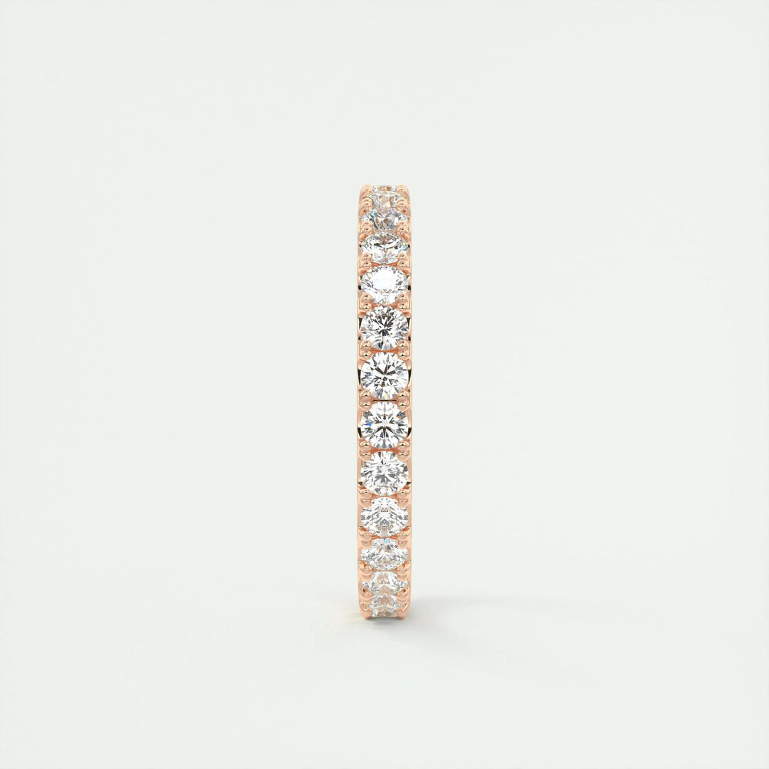 0.84CT Round EF- VVS Lab Grown Diamond Full Eternity Wedding Band