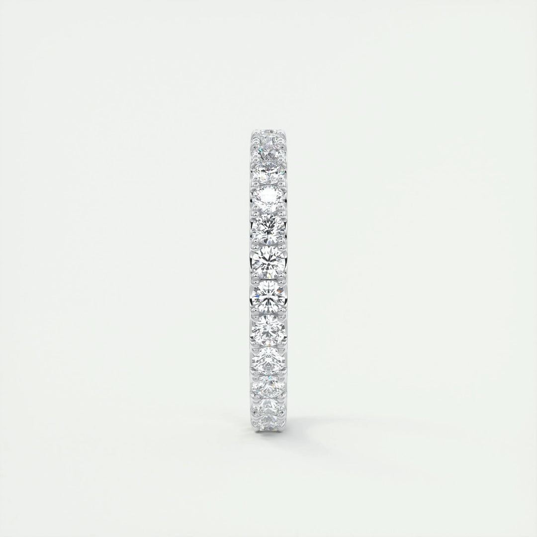 0.84CT Round EF- VVS Lab Grown Diamond Full Eternity Wedding Band