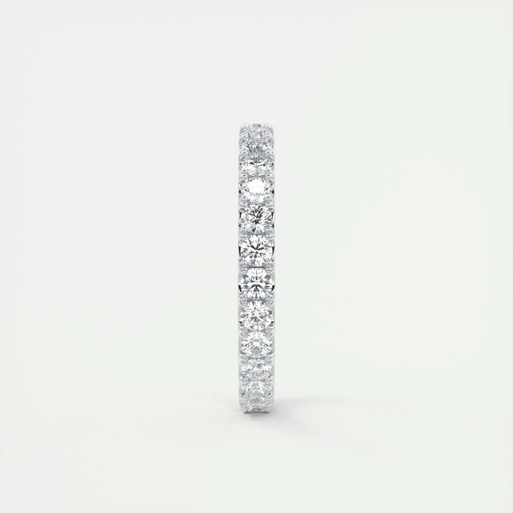 0.84CT Round EF- VVS Lab Grown Diamond Full Eternity Wedding Band