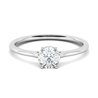 1.02ct Round F- VS2 Lab Grown Diamond Solitaire Engagement Ring