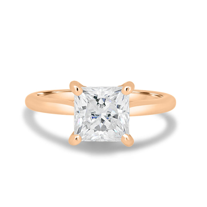 1.50ct Princess Hidden Halo D-VS2 Lab Grown Diamond Engagement Ring