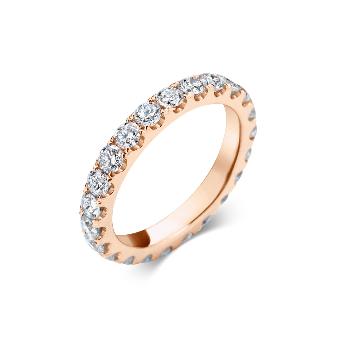 1.5CT Round Full Eternity Lab Grown Diamond Wedding Band