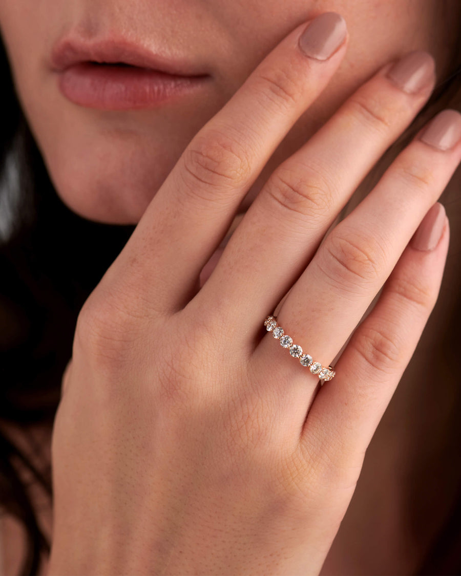 1.83ct Round EF- VVS Lab Grown Diamond Full Eternity Wedding Band