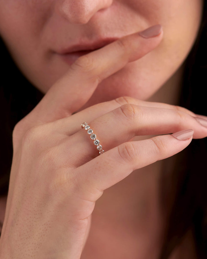 1.83ct Round EF- VVS Lab Grown Diamond Full Eternity Wedding Band