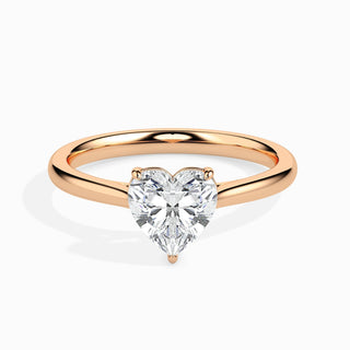 1ct Heart F- VS Lab Grown Diamond Solitaire Engagement Ring