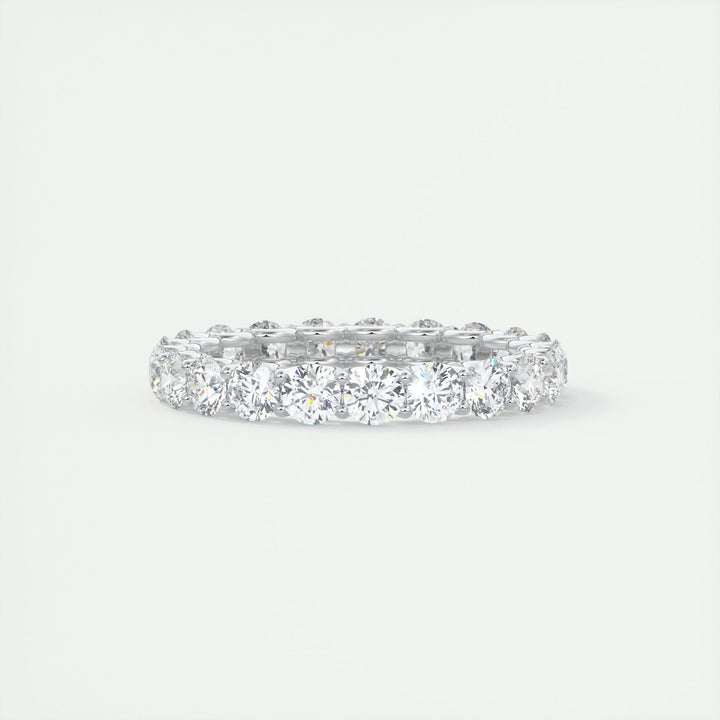 2.1CT Round EF- VVS Lab Grown Diamond Full Eternity Wedding Band