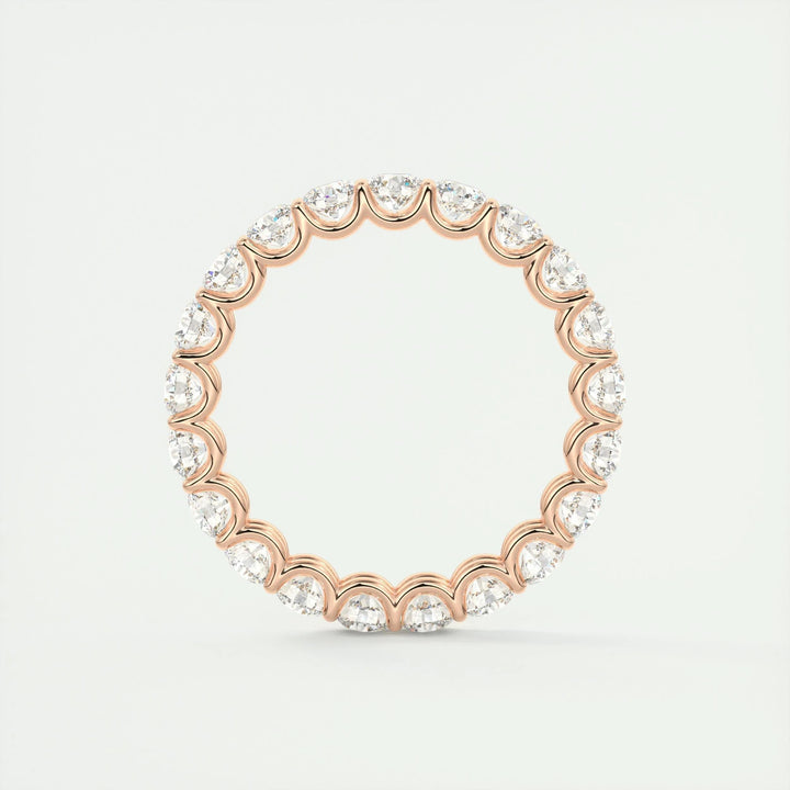 2.1CT Round EF- VVS Lab Grown Diamond Full Eternity Wedding Band