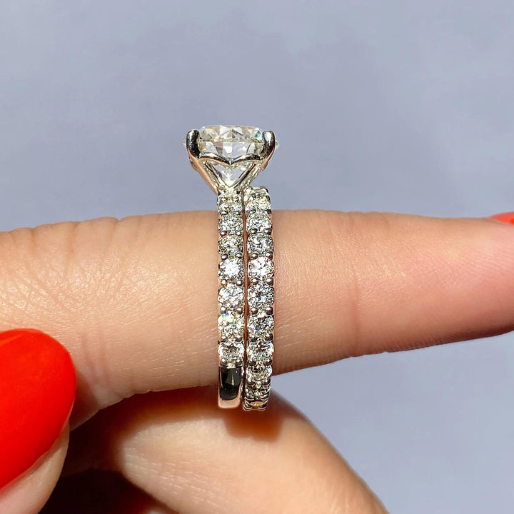 2.1CT Round EF- VVS Lab Grown Diamond Full Eternity Wedding Band