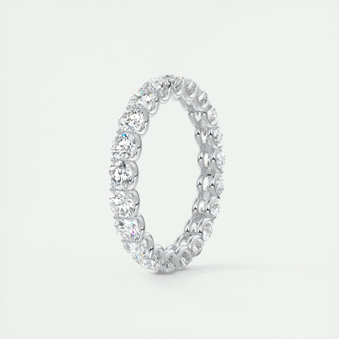 2.1CT Round EF- VVS Lab Grown Diamond Full Eternity Wedding Band
