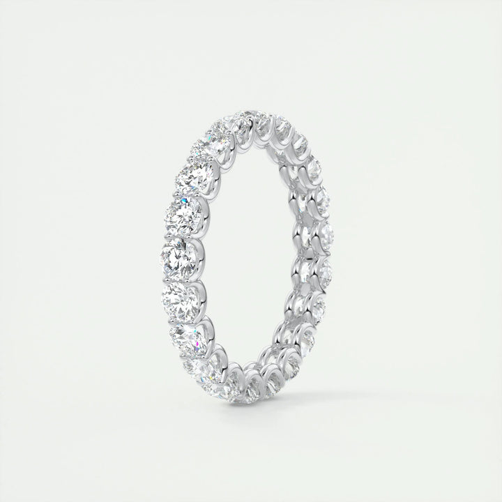 2.1CT Round EF- VVS Lab Grown Diamond Full Eternity Wedding Band