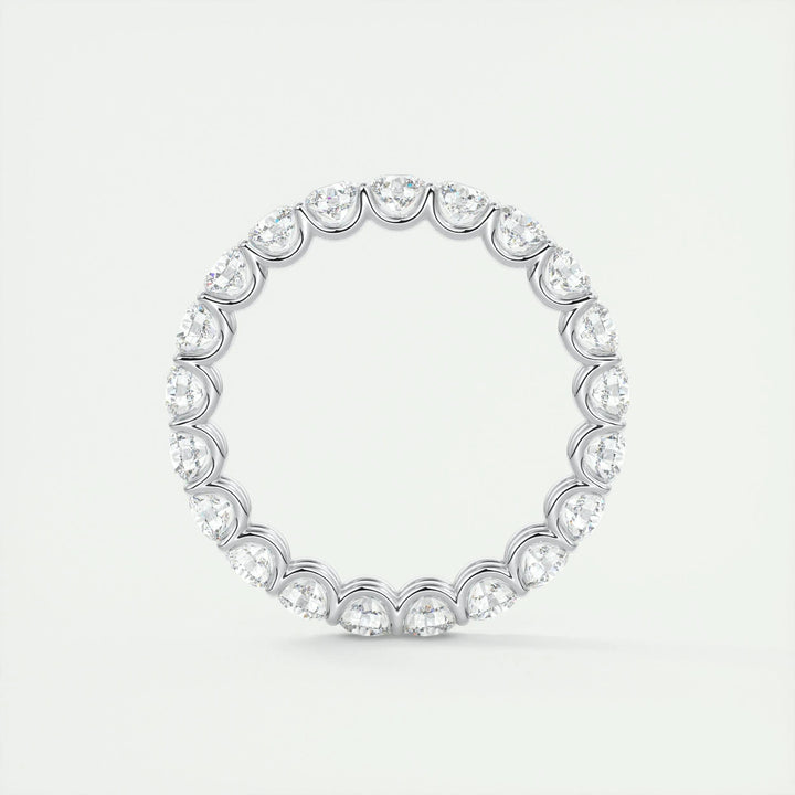 2.1CT Round EF- VVS Lab Grown Diamond Full Eternity Wedding Band