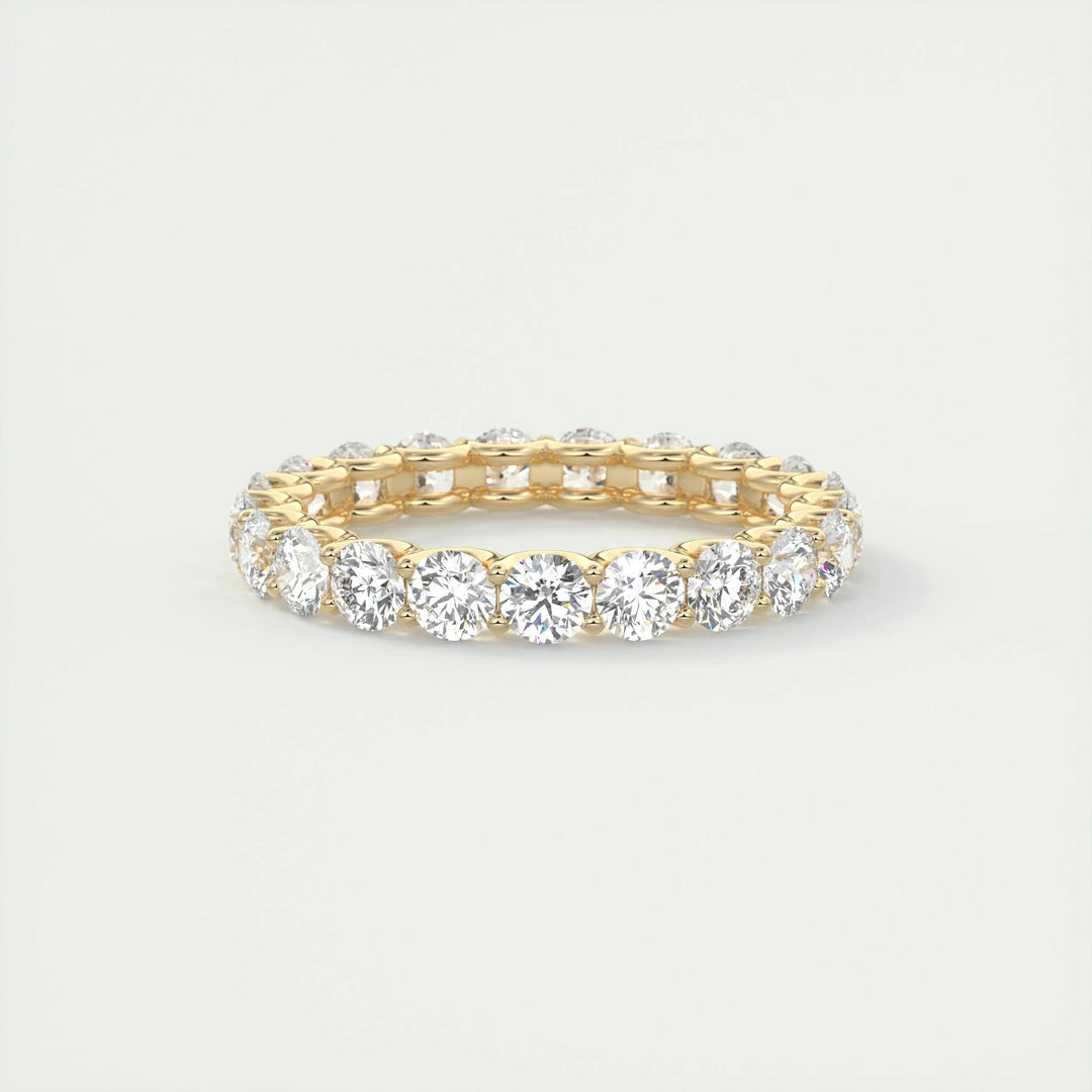 2.1CT Round EF- VVS Lab Grown Diamond Full Eternity Wedding Band