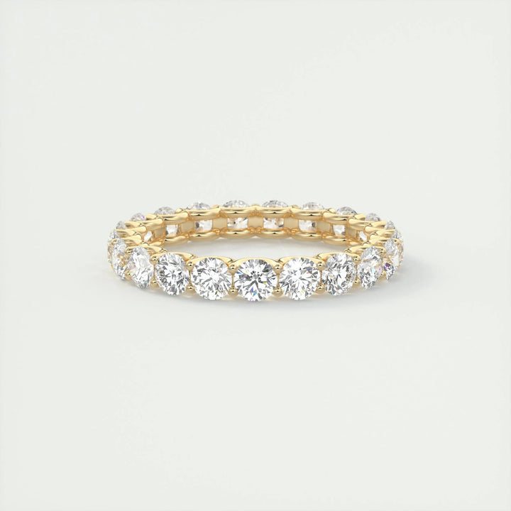 2.1CT Round EF- VVS Lab Grown Diamond Full Eternity Wedding Band