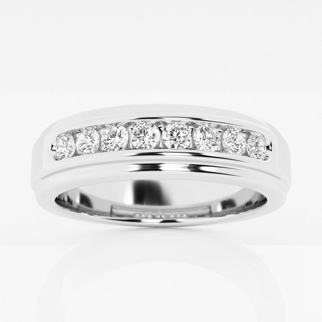 5mm Lab Grown Diamond Round Channel Set Wedding Band