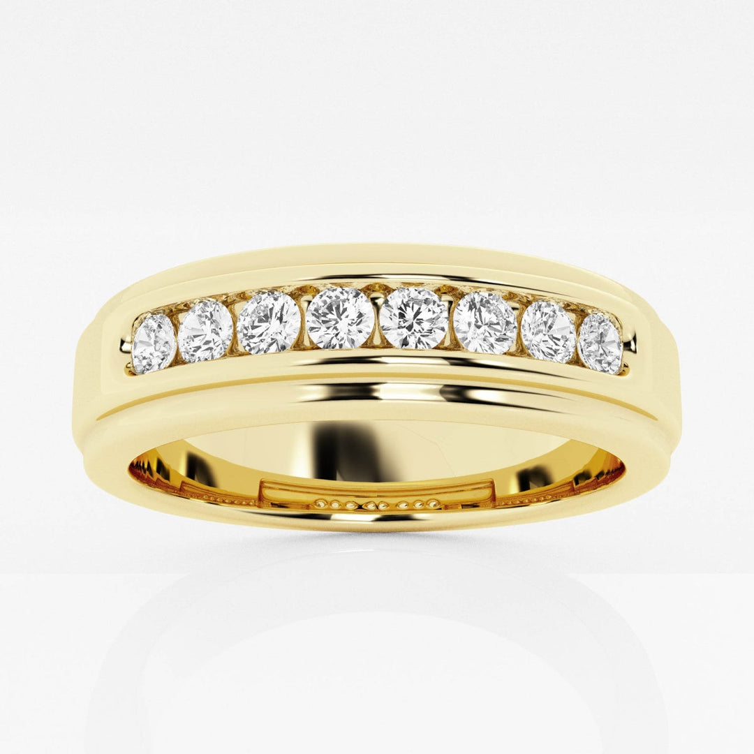 5mm Lab Grown Diamond Round Channel Set Wedding Band