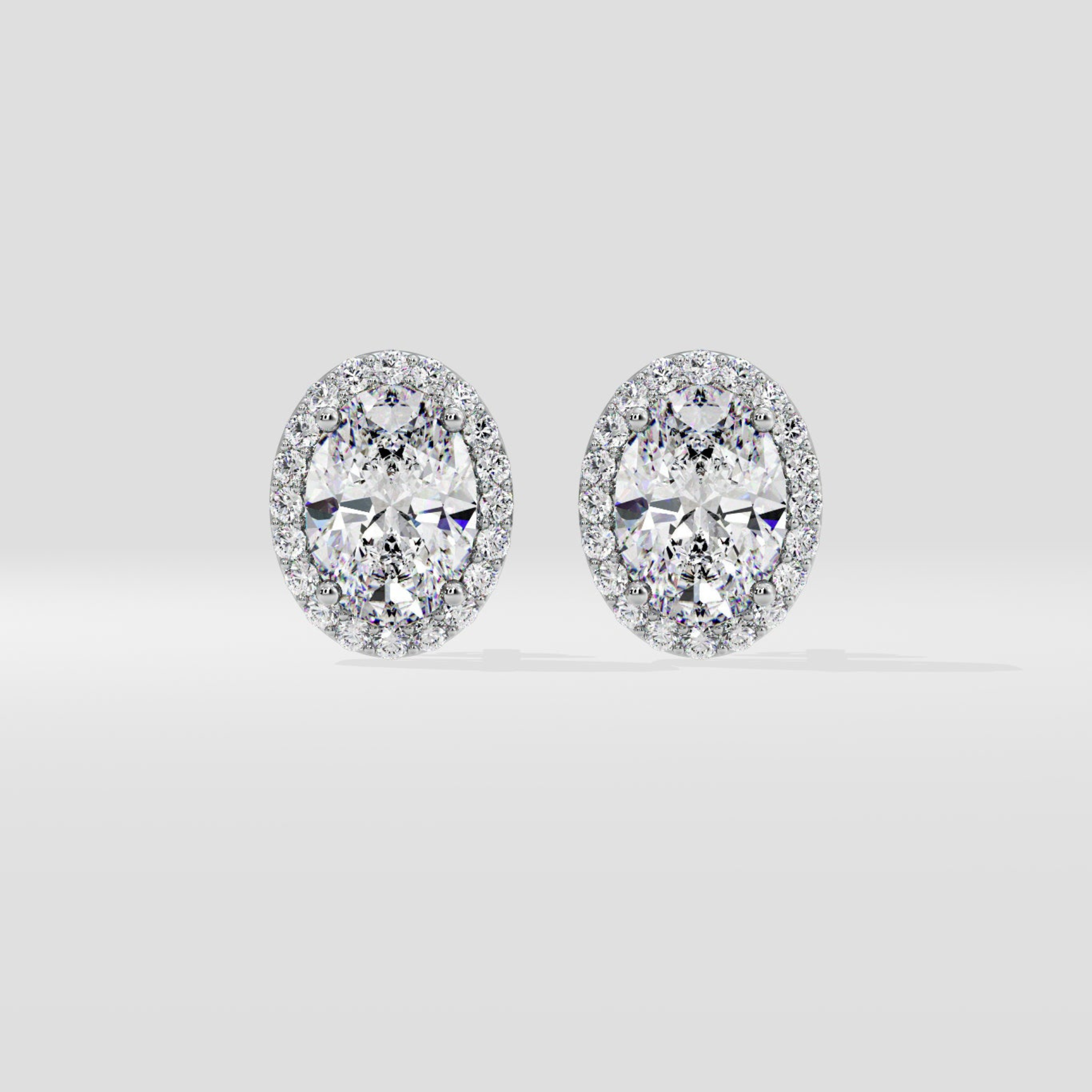 lab grown diamond earrings