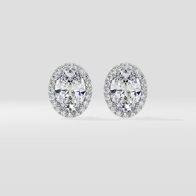 lab grown diamond earrings