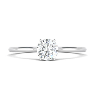 1.02ct Round F- VS2 Lab Grown Diamond Solitaire Engagement Ring