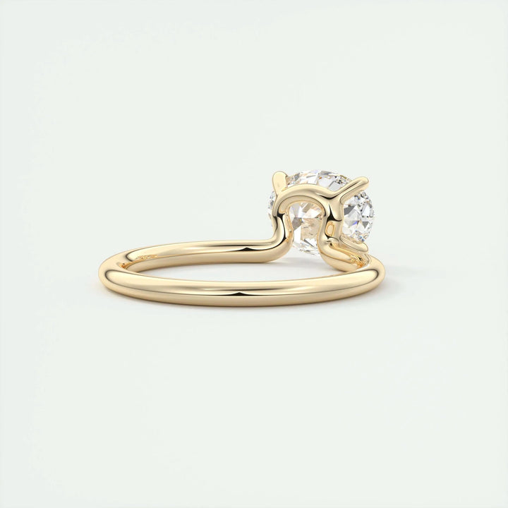 1.5ct East West Oval F- VS1 Lab Grown Diamond Solitaire Engagement Ring