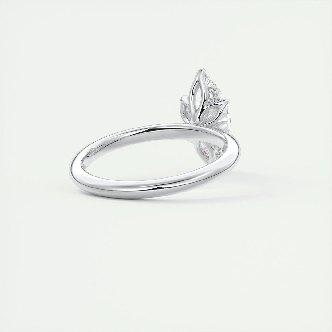 1.5ct Marquise Shaped F- VS1 Diamond Solitaire Engagement Ring