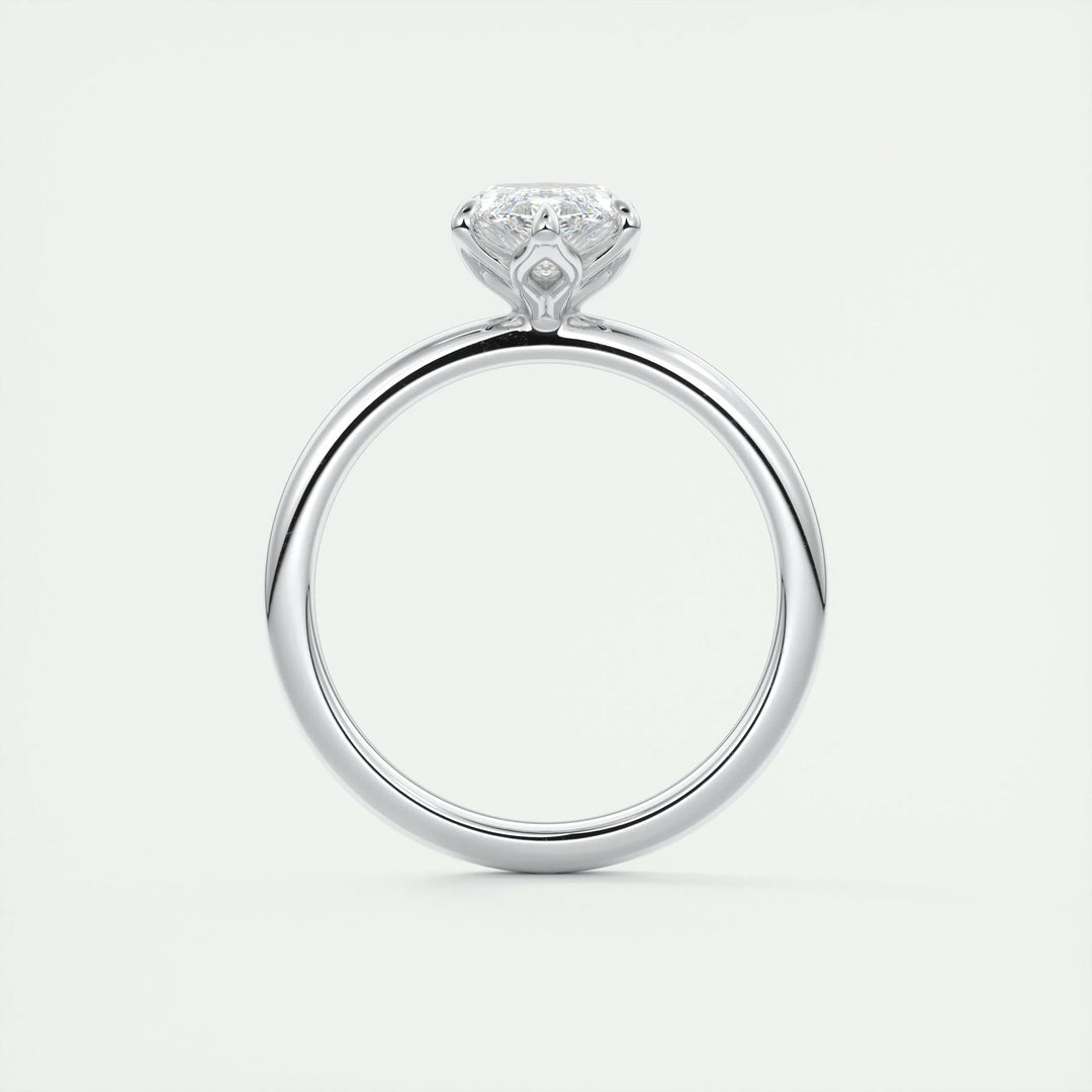 1.5ct Marquise Shaped F- VS1 Diamond Solitaire Engagement Ring