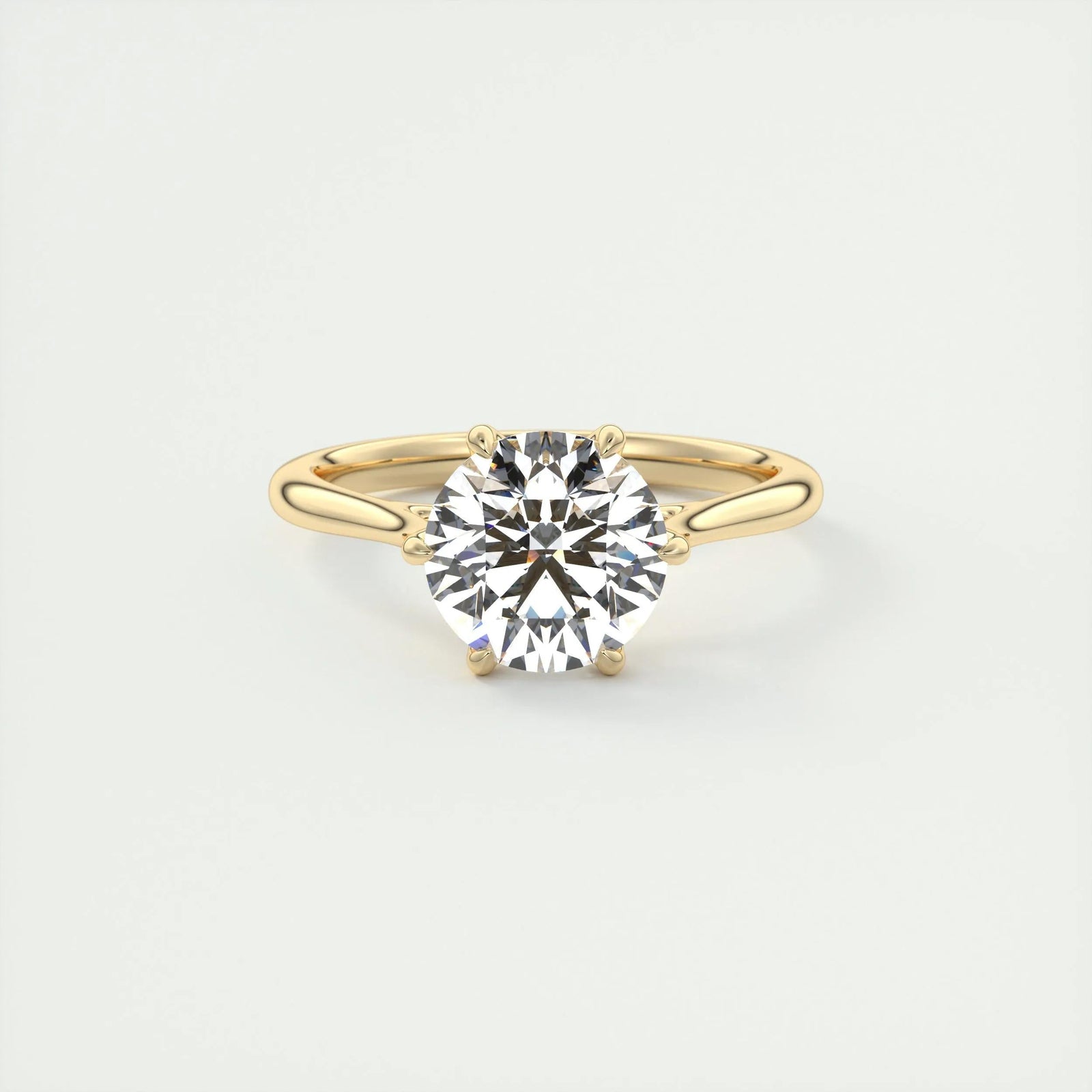 2ct Round F- VS1 Diamond Pave Engagement Ring