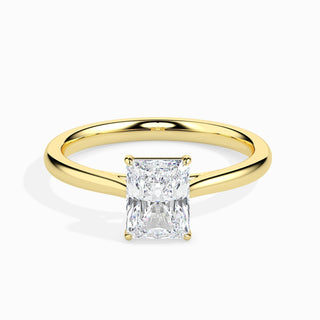 1ct Radiant Cut F- VS Lab Grown Diamond Solitaire Engagement Ring